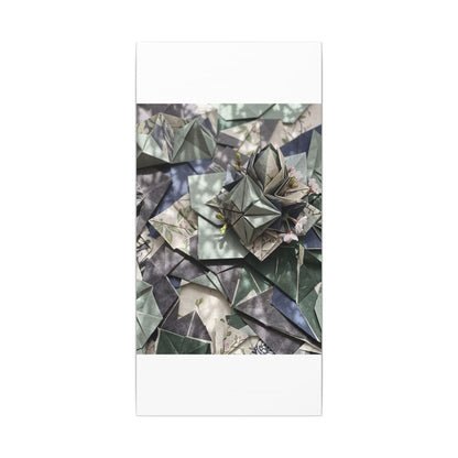 Shibui Paper Fold Canvas Art - Japandi Japanese Pattern