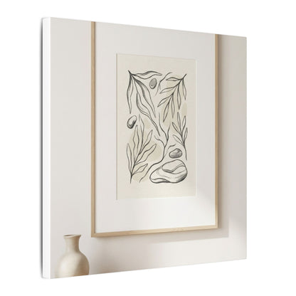 Japandi Charcoal Canvas Art