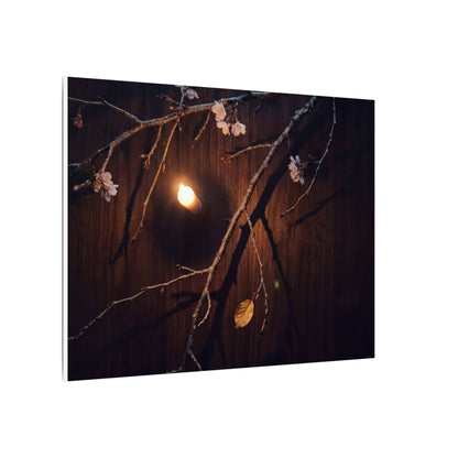 Datsuzoku Cherry Blossom Canvas Art - Dark Japandi Moody Minimal