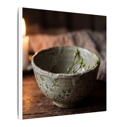 Ceramic Bowl Spring Canvas Art | Japandi Neutral Design
