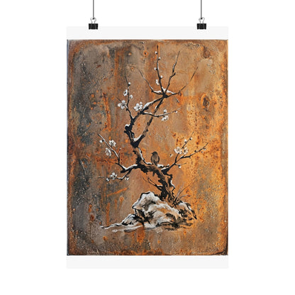 Datsuzoku Rust Patina Wall Art Print - Zen Sumi E Art Print