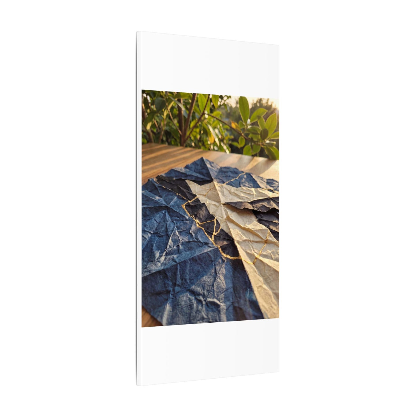 Golden Hour Paper Fold Canvas Art - Kintsugi Ma