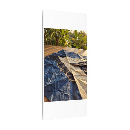 Golden Hour Paper Fold Canvas Art - Kintsugi Ma