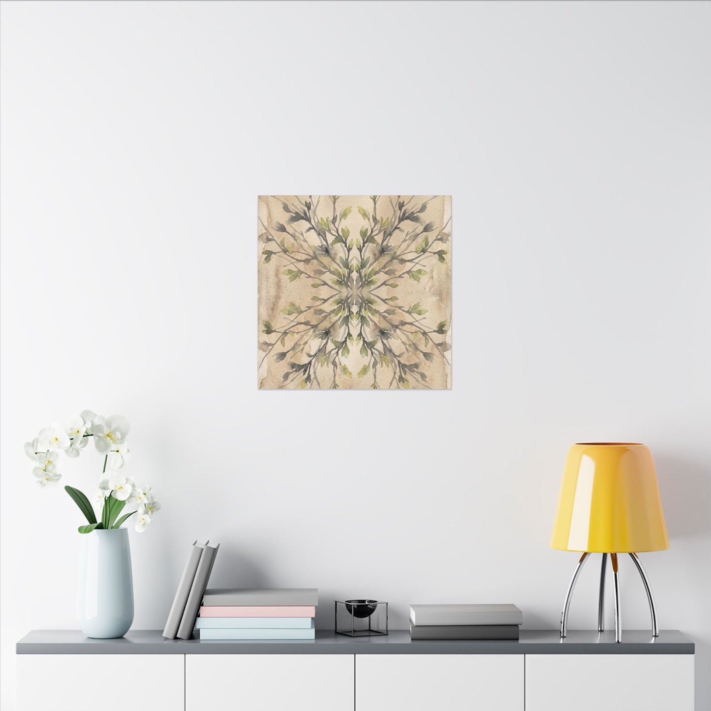 Shibui Shadow Play Canvas Art - Japandi Watercolor