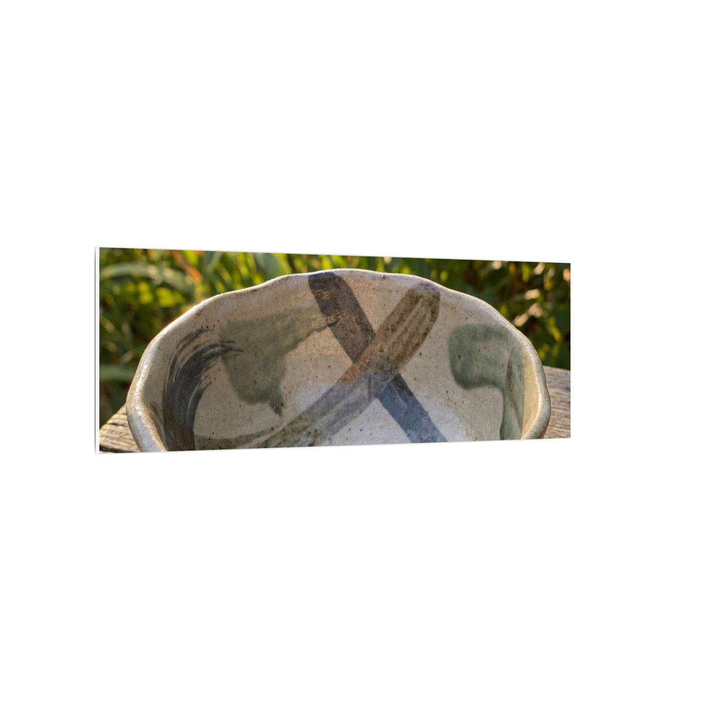 Earthy Ceramic Bowl Canvas Art - Japanese Pattern Japandi