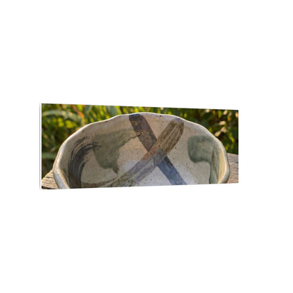 Earthy Ceramic Bowl Canvas Art - Japanese Pattern Japandi