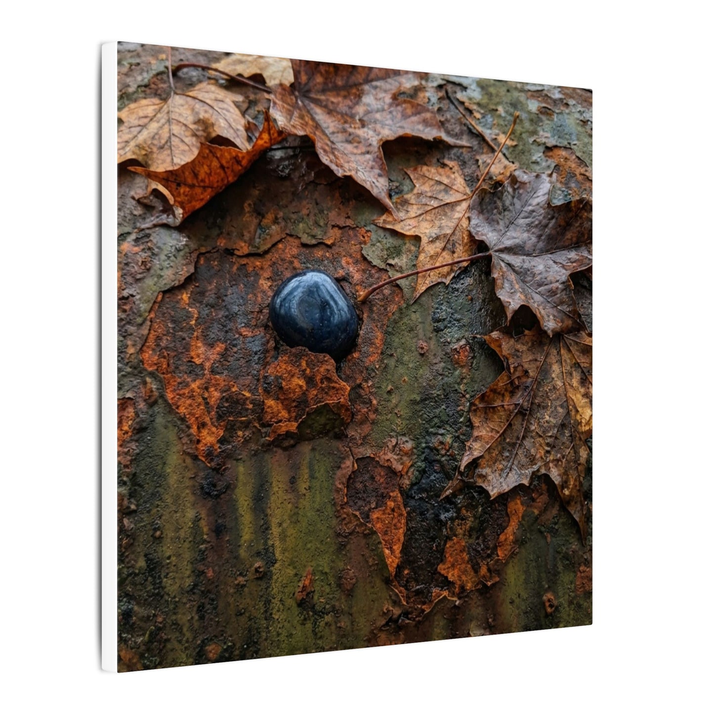 Datsuzoku Rust Patina Canvas Art - Dark Japandi Moody Minimal