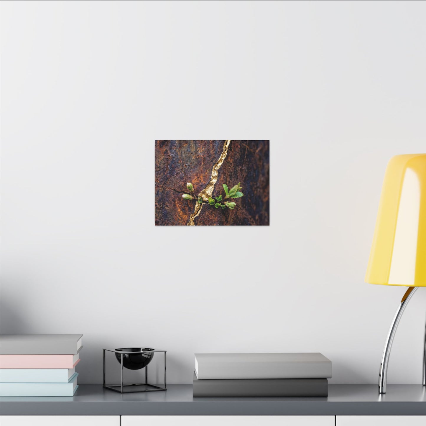 Overcast Rust Patina Canvas Art - Kintsugi Datsuzoku