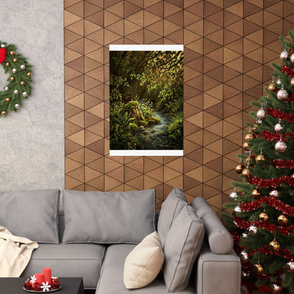 Spring Silk Drape Shadow Zen Wall Art Print | Luxurious Decor