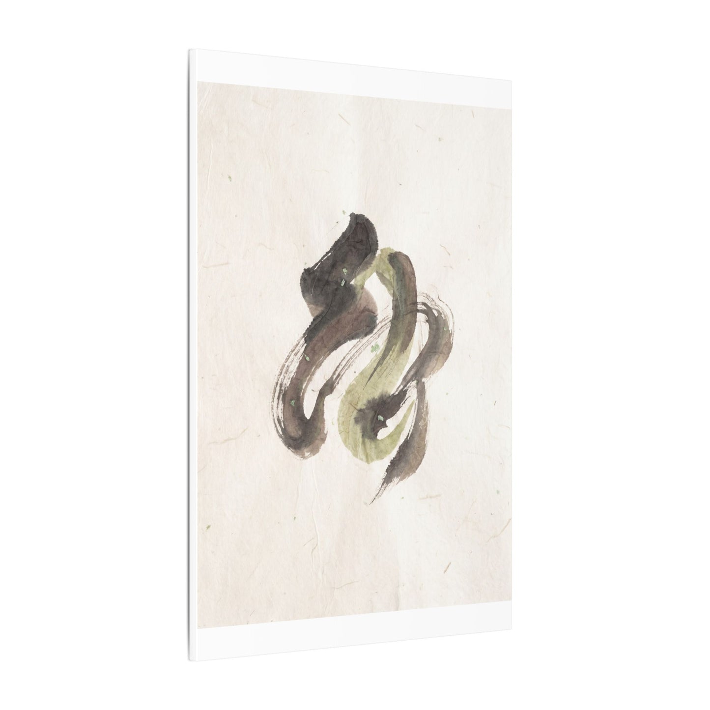 Ink Brushstroke Canvas Art | Spring Japandi Japanese Pattern Art