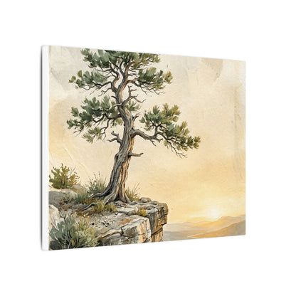 Pine Tree Canvas Art | Summer Japandi Texture Art