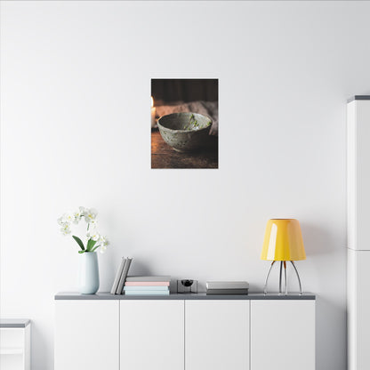 Ceramic Bowl Spring Canvas Art | Japandi Neutral Design