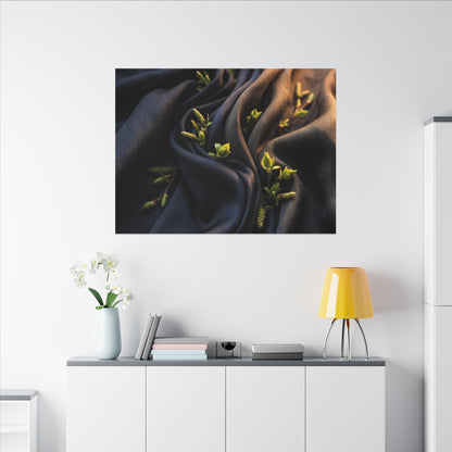 Spring Silk Drape Moody Minimal Canvas Art | Luxurious Decor