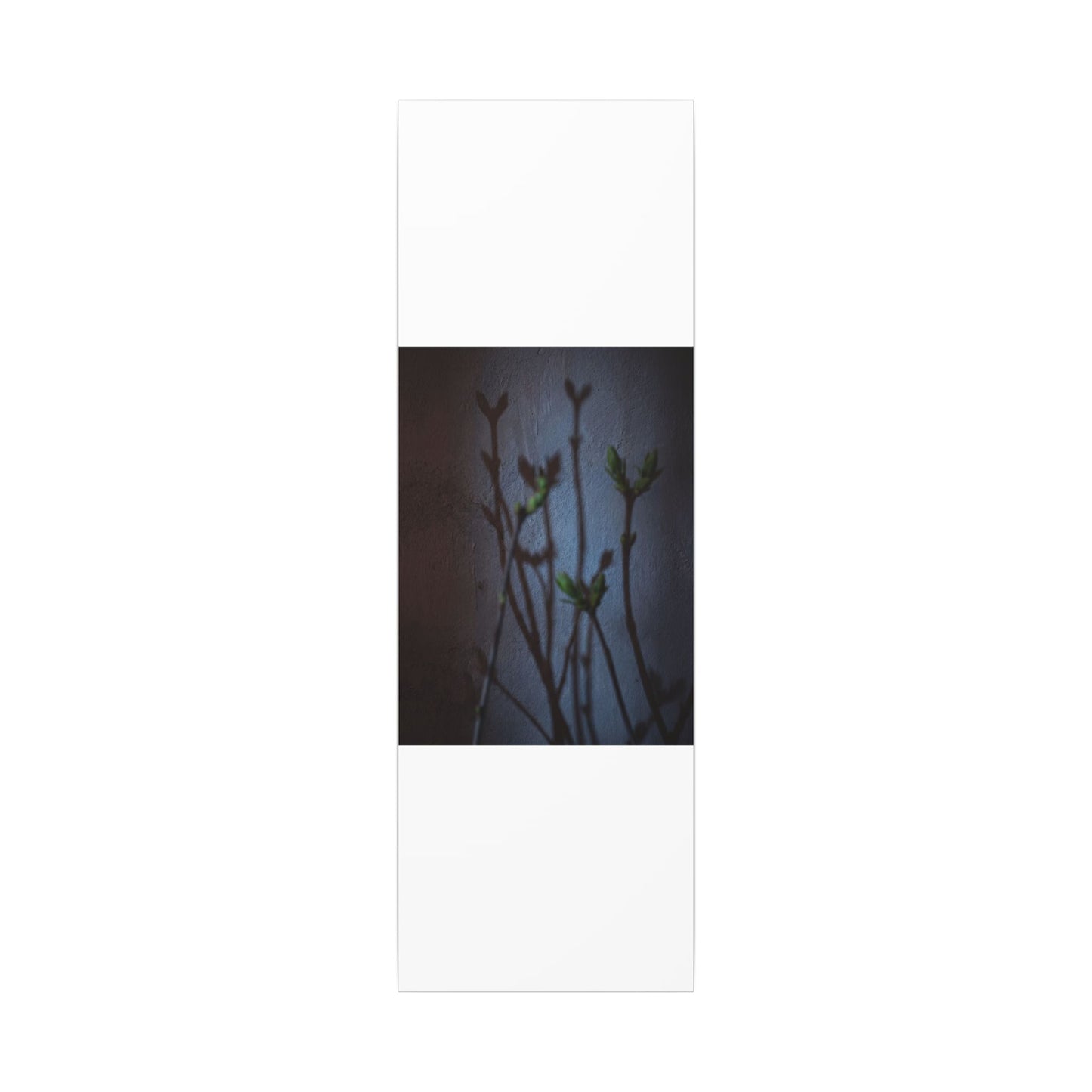 Shadow Play Spring Canvas Art | Dark Japandi Sophisticated Design