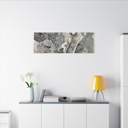 Japandi Fern Unfurling in Overcast | Texture Canvas Art