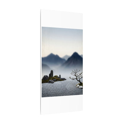 Mountain Mist Karesansui Canvas Art | Contemplative Zen Art