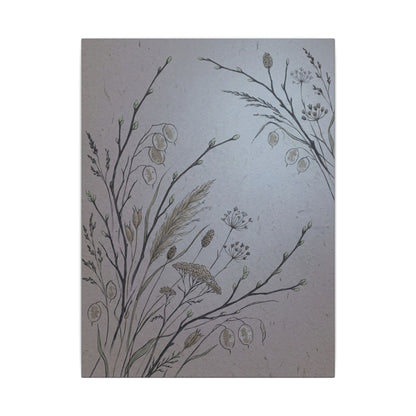 Spring Dried Flowers Japanese Pattern Canvas Art | Cozy Decor
