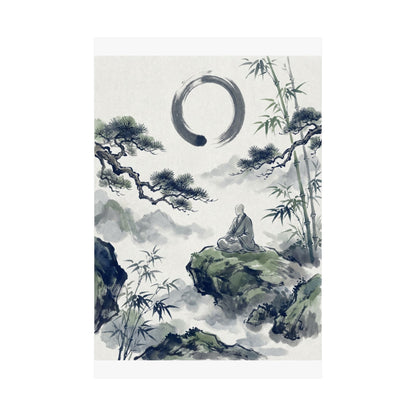 Zen Sumi-e Wall Art Print