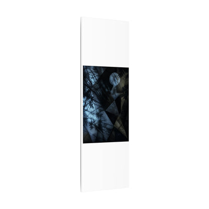 Shadow Play Winter Canvas Art | Dark Japandi Luxurious Design