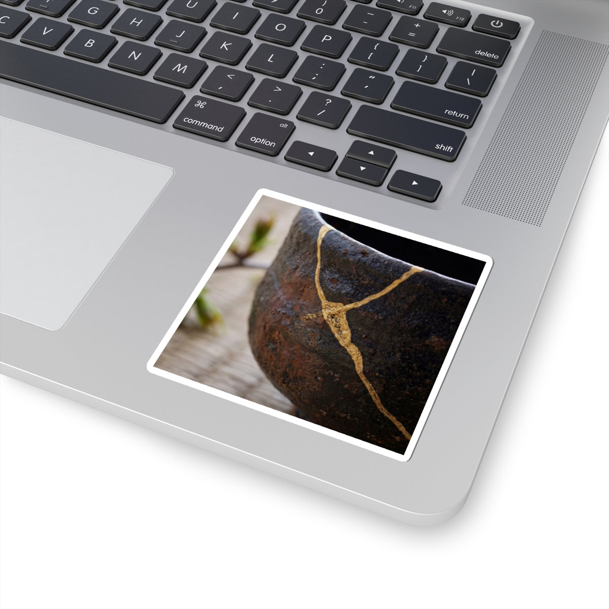 Beautiful Tea Ceremony Sticker - Gold Repair Kintsugi Art Print
