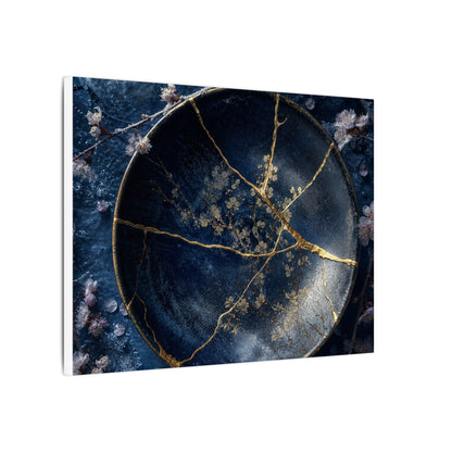 Cherry Blossom Winter Canvas Art | Kintsugi Philosophical Design