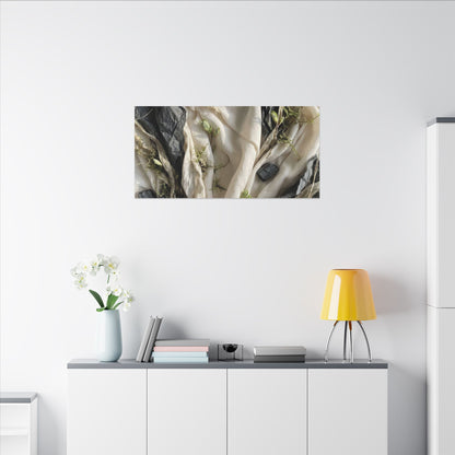 Spring Silk Drape Texture Canvas Art | Warm Decor