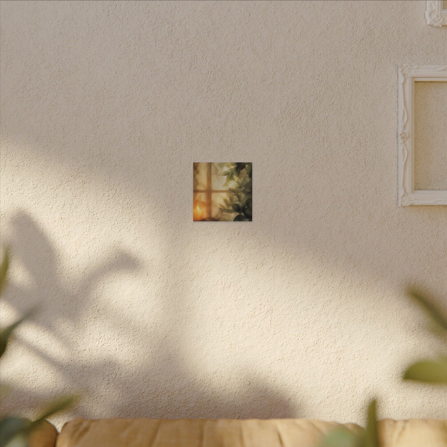 Cozy Shoji Screen Canvas Art - Watercolor Japandi