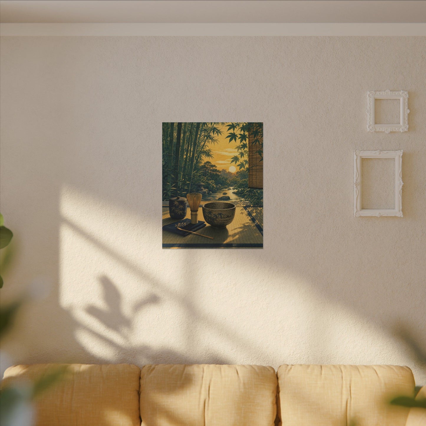 Ma Tea Ceremony Canvas Art - Zen Ukiyo E Inspired