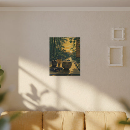 Ma Tea Ceremony Canvas Art - Zen Ukiyo E Inspired