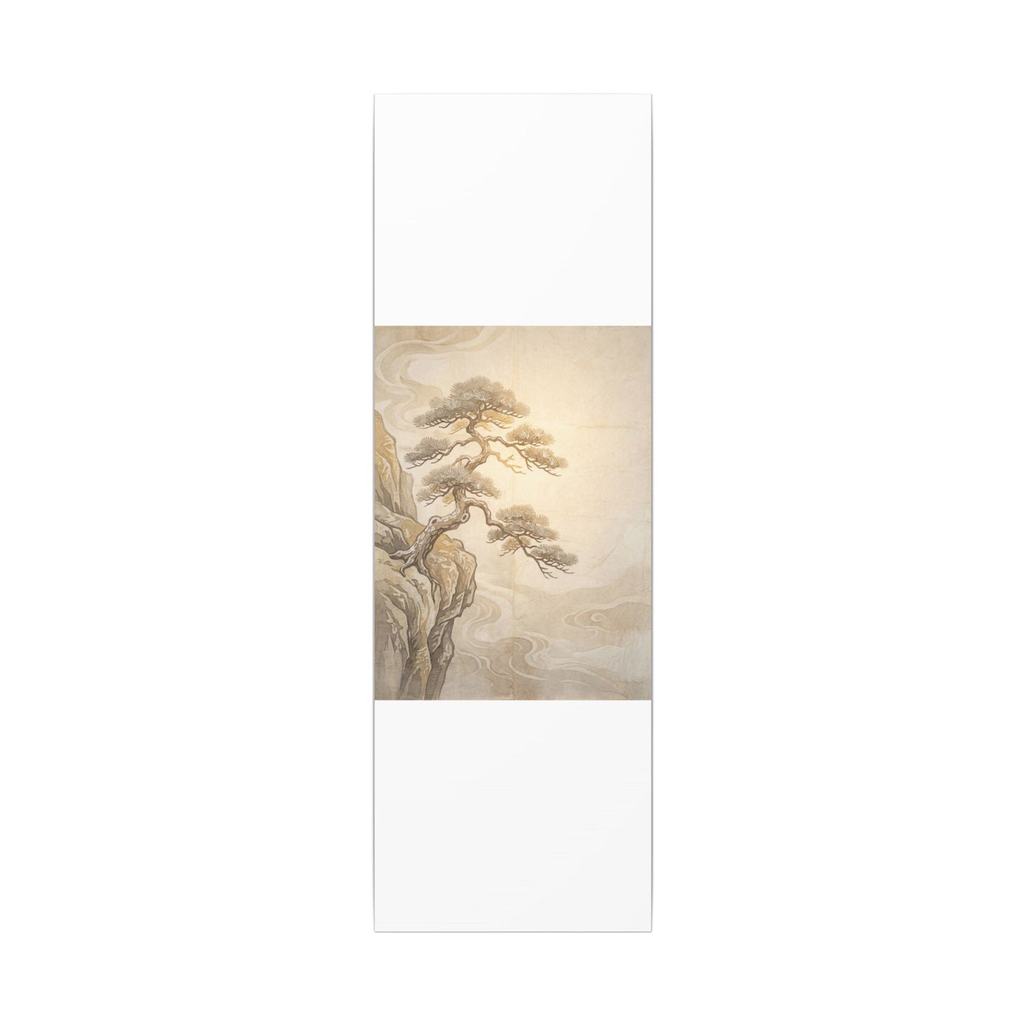 Winter Pine Tree Japanese Pattern Canvas Art | Elegant Decor