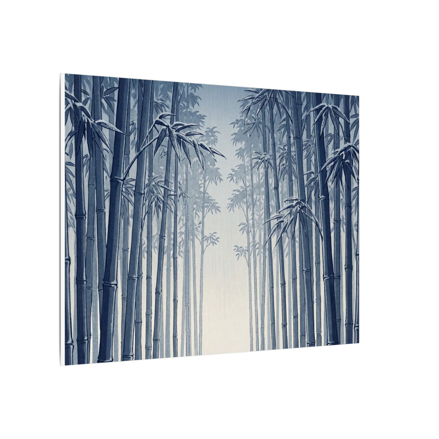 Bamboo Grove Canvas Art | Winter Zen Ukiyo E Inspired Art