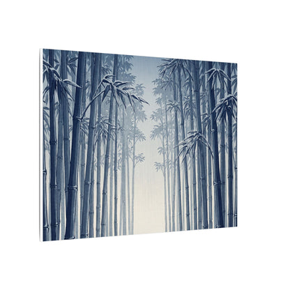 Bamboo Grove Canvas Art | Winter Zen Ukiyo E Inspired Art