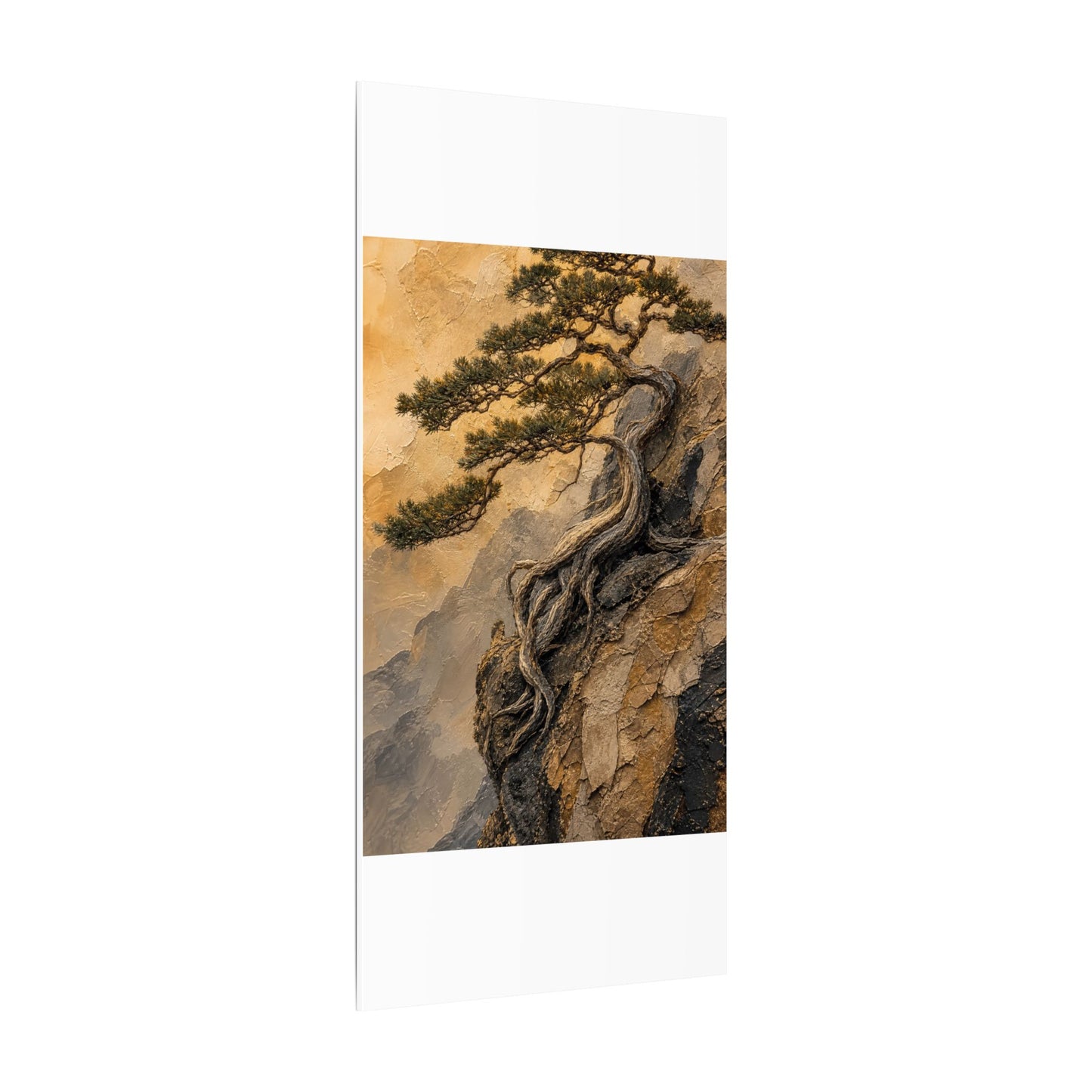 Summer Pine Tree Texture Canvas Art | Cozy Decor