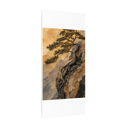 Summer Pine Tree Texture Canvas Art | Cozy Decor