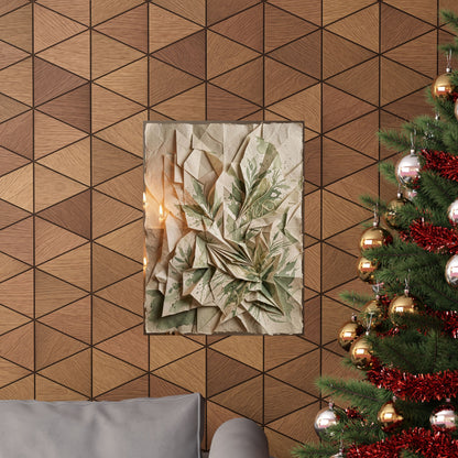 Cozy Paper Fold Wall Art Print - Texture Japandi