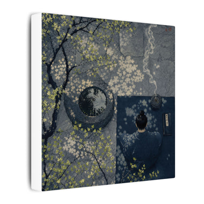 Spring Incense Smoke Ukiyo E Inspired Canvas Art | Tranquil Decor