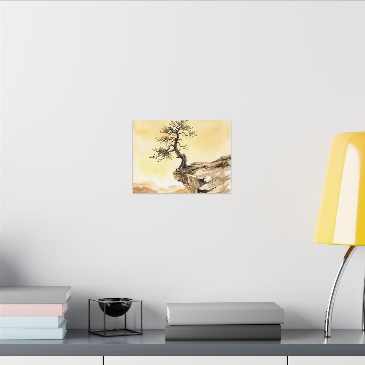 Golden Hour Pine Tree Canvas Art - Japandi Fukinsei
