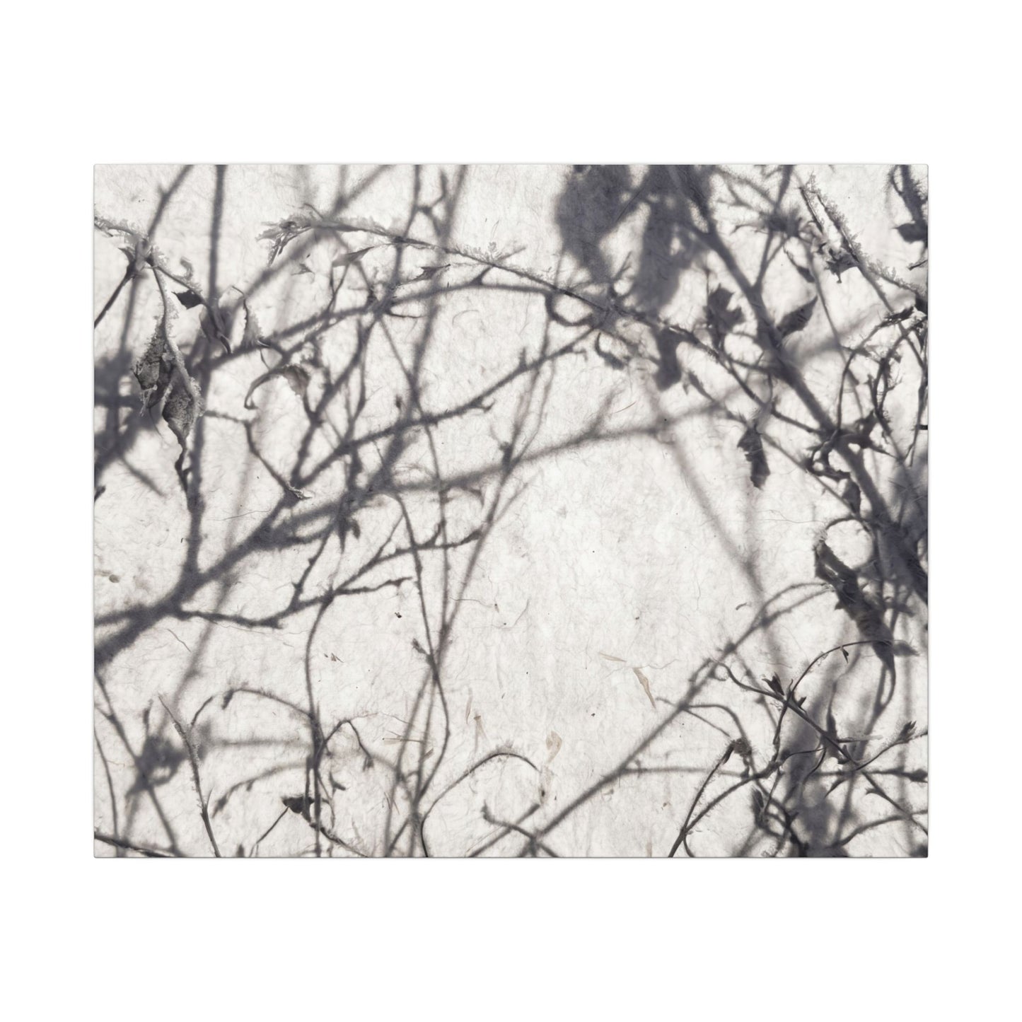 Winter Shadow Play Japanese Pattern Canvas Art | Elegant Decor