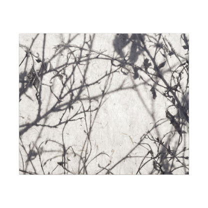 Winter Shadow Play Japanese Pattern Canvas Art | Elegant Decor