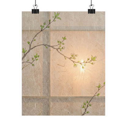 Fukinsei Shoji Screen Wall Art Print - Japandi Minimal Line Art Print