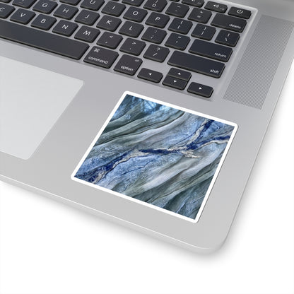 Mono No Aware Silk Drape Sticker - Japandi Texture Art Print