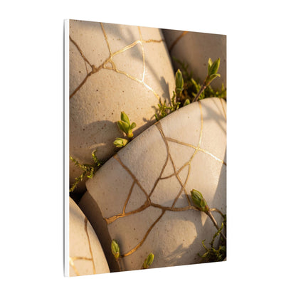 Spring Broken Pottery Gold Vein Canvas Art | Beautiful Decor