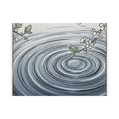 Calm Water Ripple Canvas Art - Ukiyo E Inspired Zen