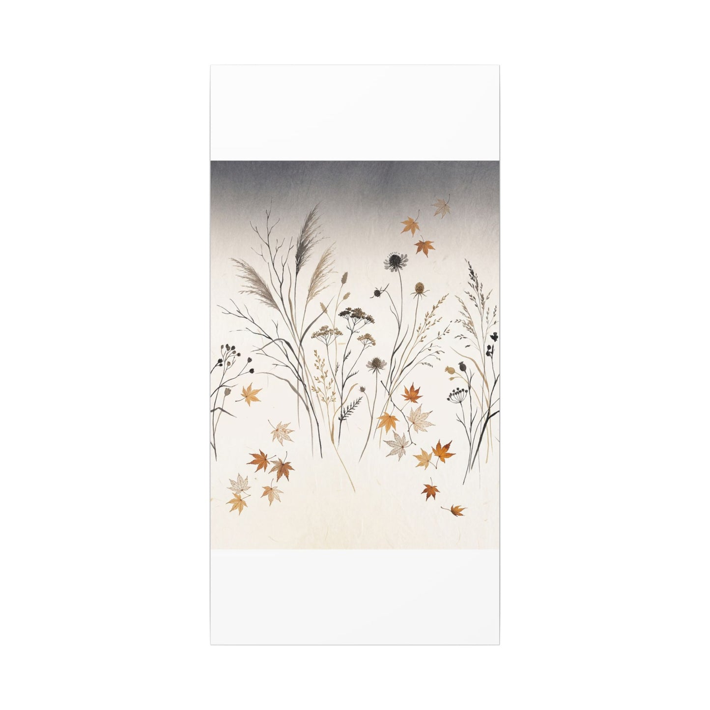 Dawn Dried Flowers Canvas Art - Japandi Kanso