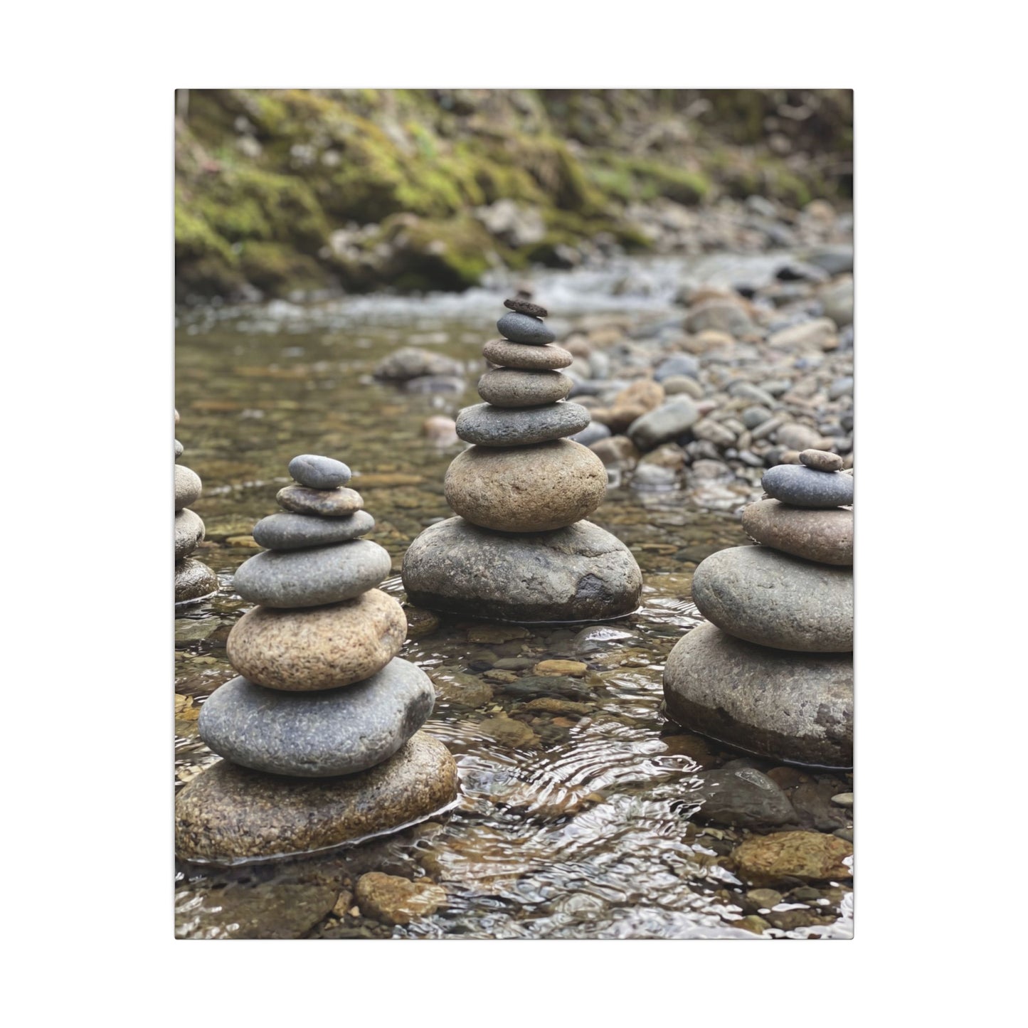 Bamboo Grove Winter Canvas Art | Zen Serene Design