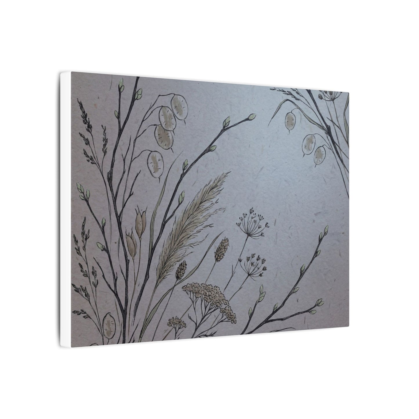 Spring Dried Flowers Japanese Pattern Canvas Art | Cozy Decor