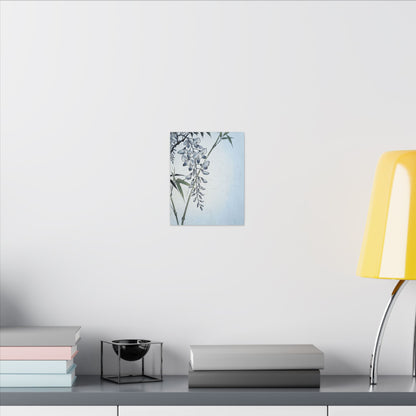 Zen Wisteria in Moonlight | Ukiyo E Inspired Canvas Art