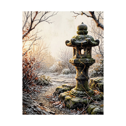 Healing Stone Lantern Wall Art Print - Broken Beauty Kintsugi