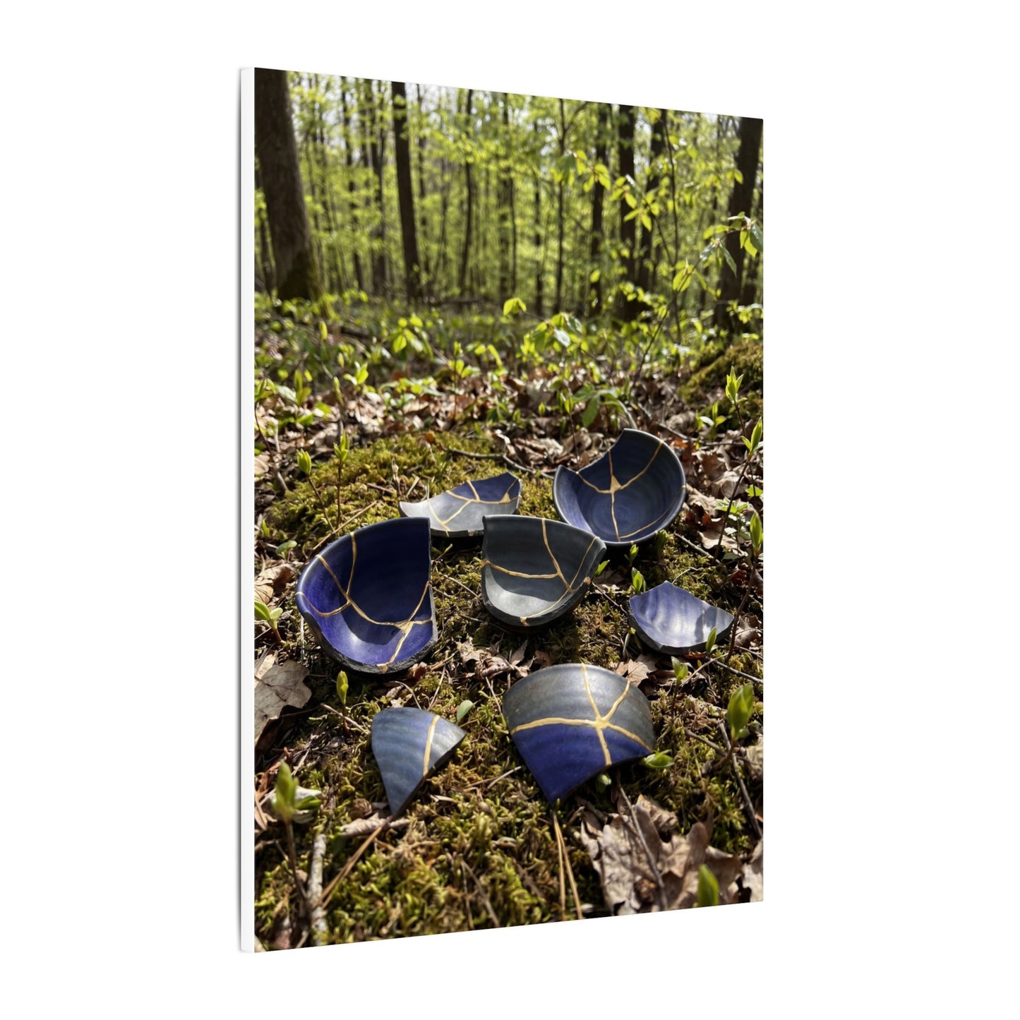 Philosophical Broken Pottery Canvas Art - Broken Beauty Kintsugi