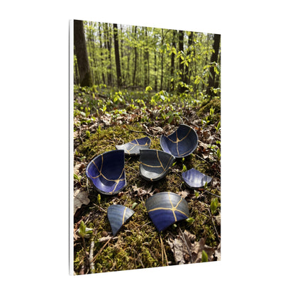 Philosophical Broken Pottery Canvas Art - Broken Beauty Kintsugi